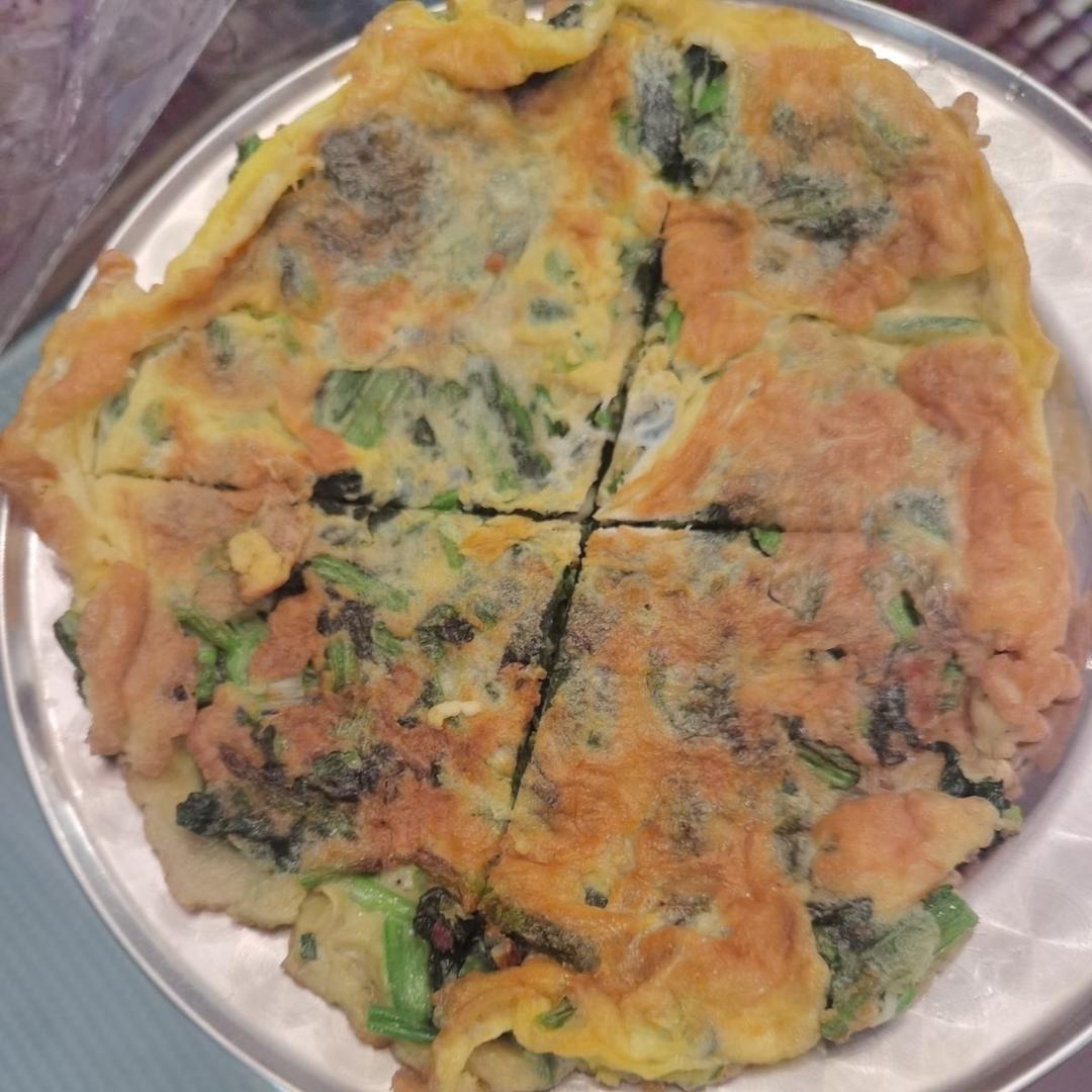 菠菜鸡蛋饼