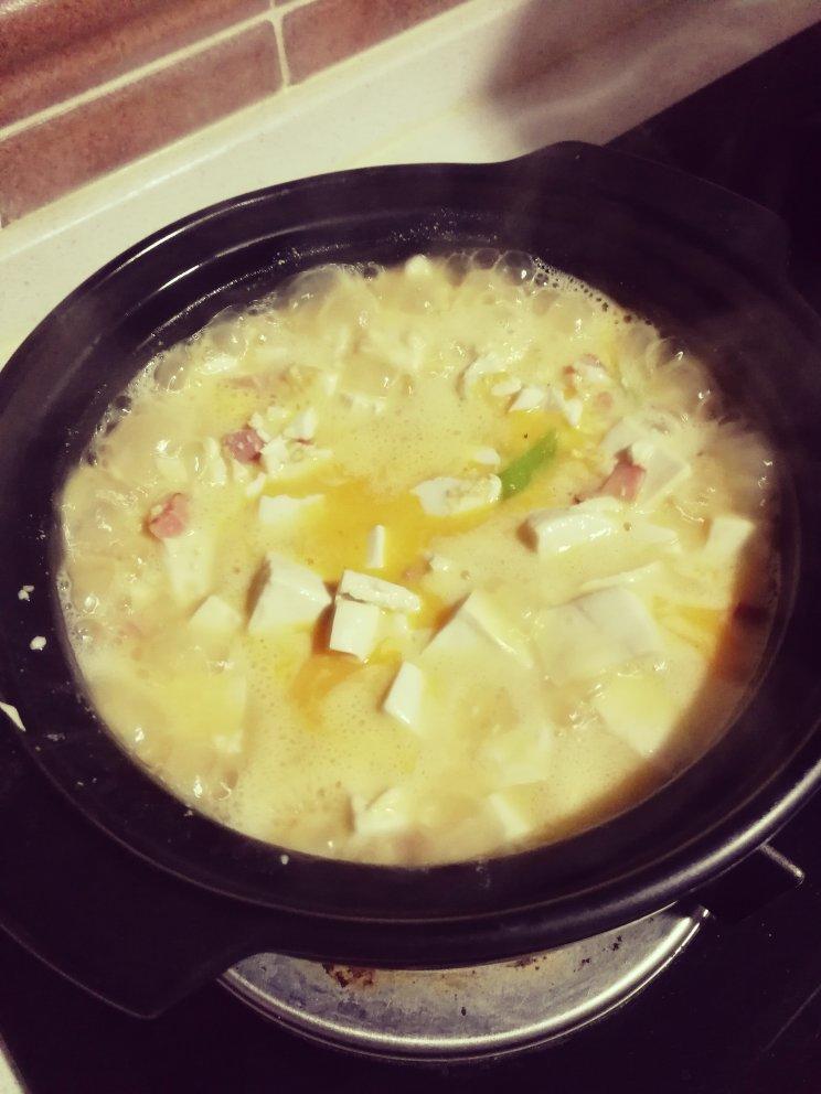 咸蛋烧豆腐～～孩子爱吃的下饭菜！