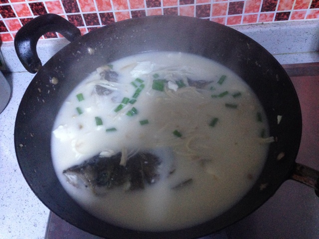 砂锅鱼头炖豆腐