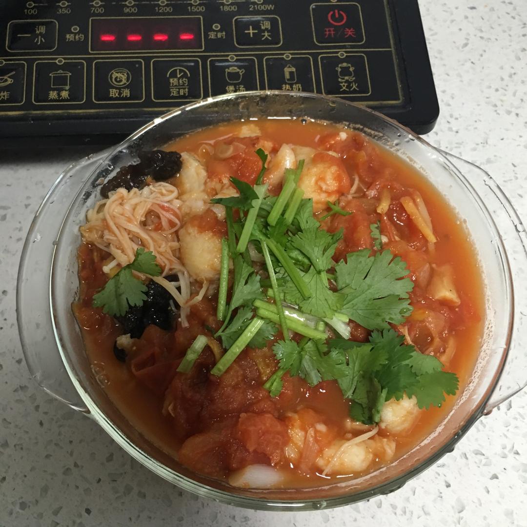 番茄金针菇巴沙鱼（龙利鱼）