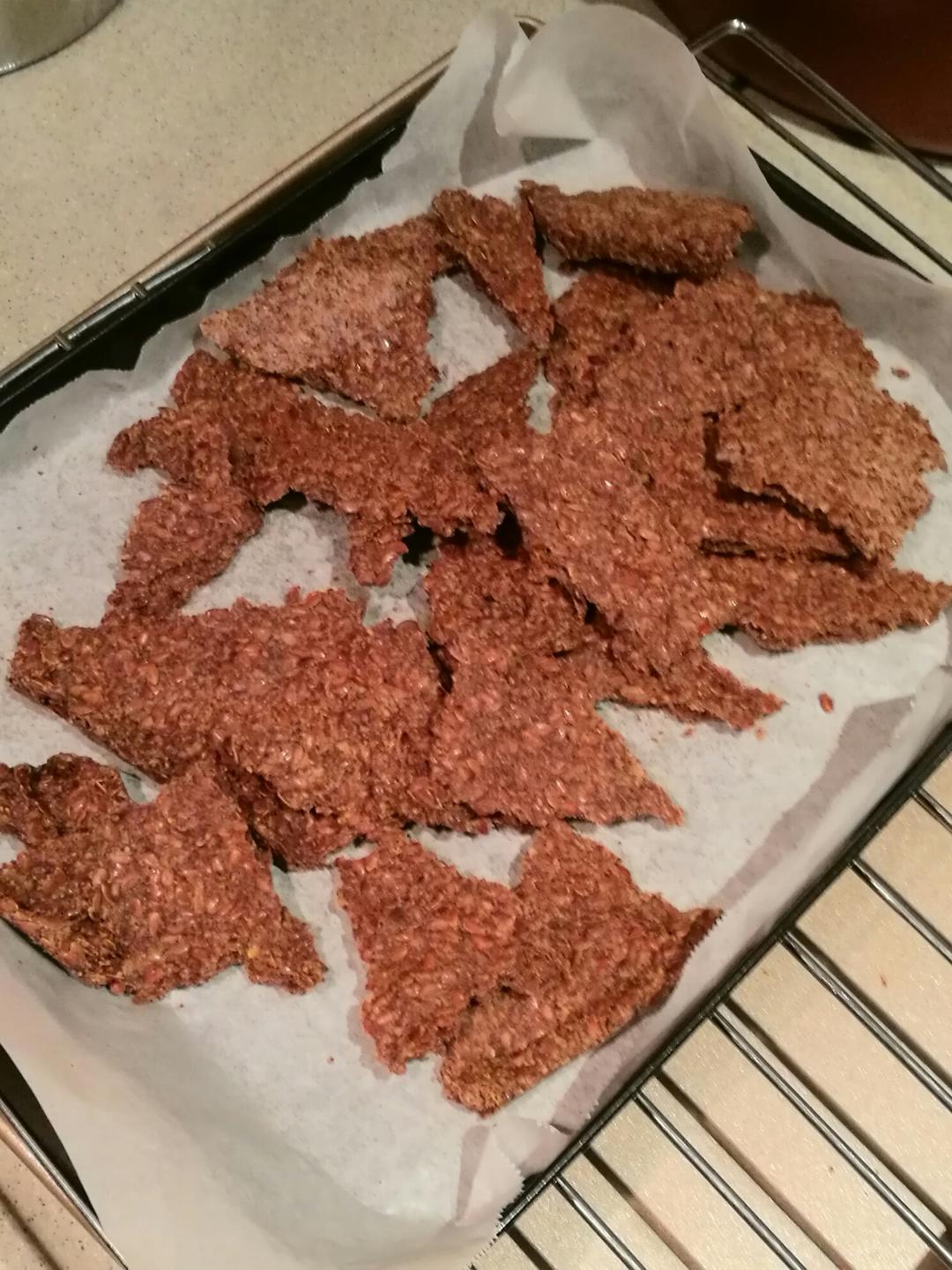 【生酮零食】亚麻籽薄脆的做法