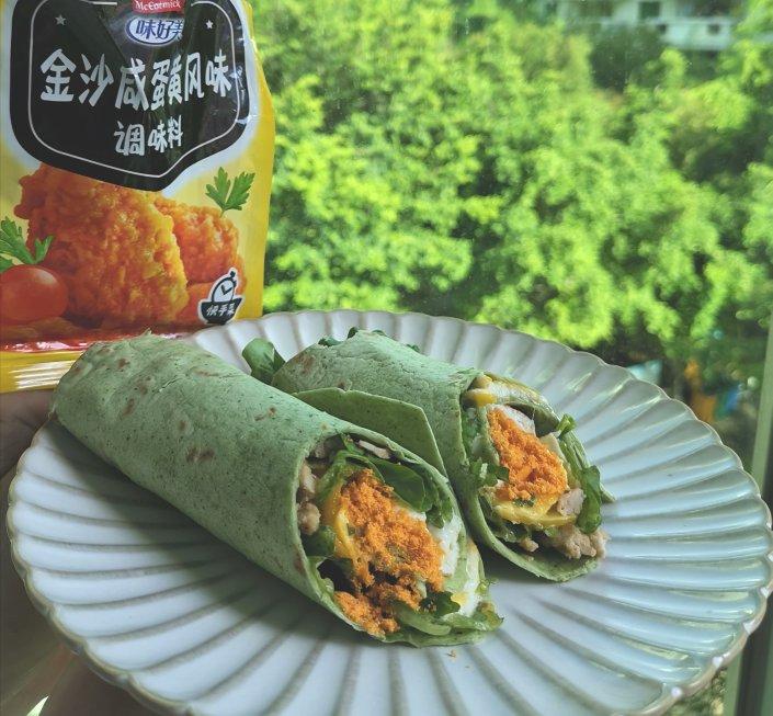 葱油香辣咸蛋黄拌面