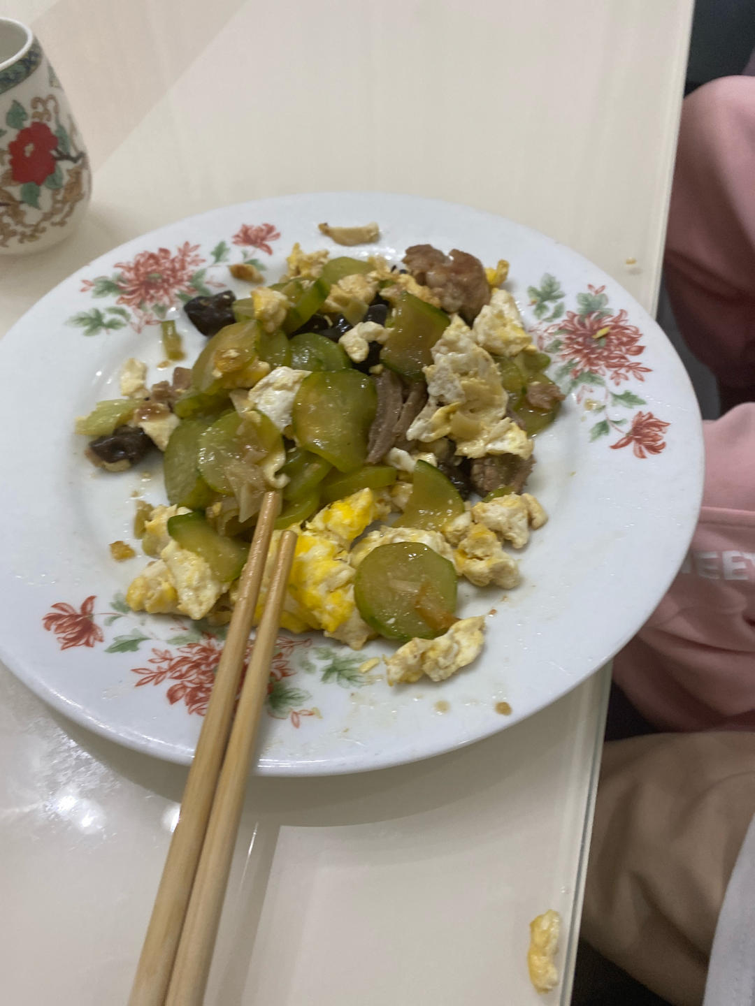 清脆可口的「黄瓜炒鸡蛋」