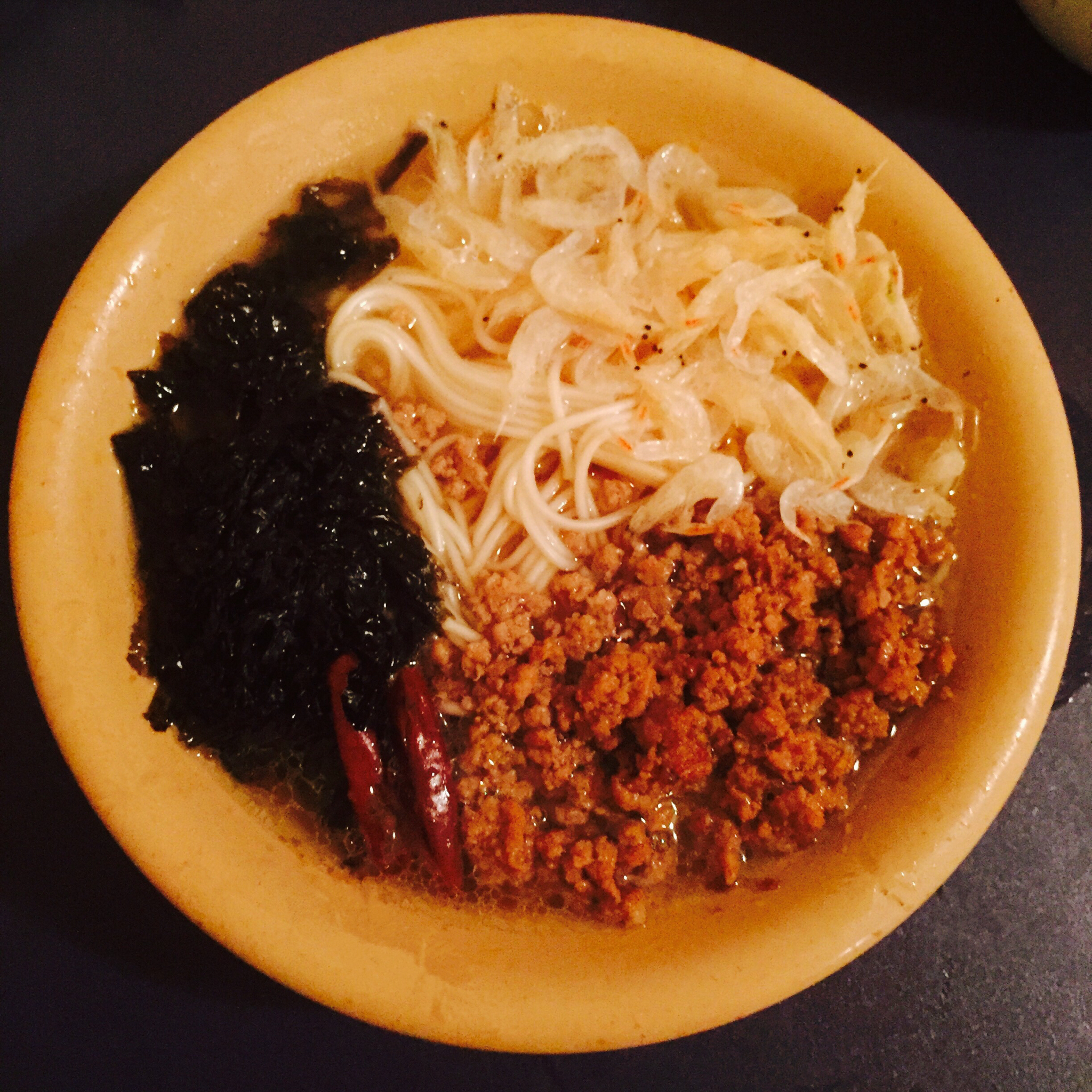 家常肉末面