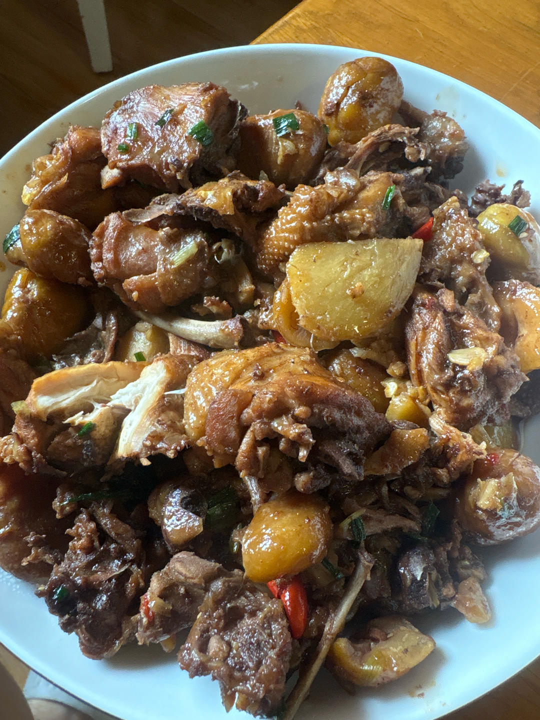【栗子烧鸡】鸡肉都给你吃，栗子归我~
