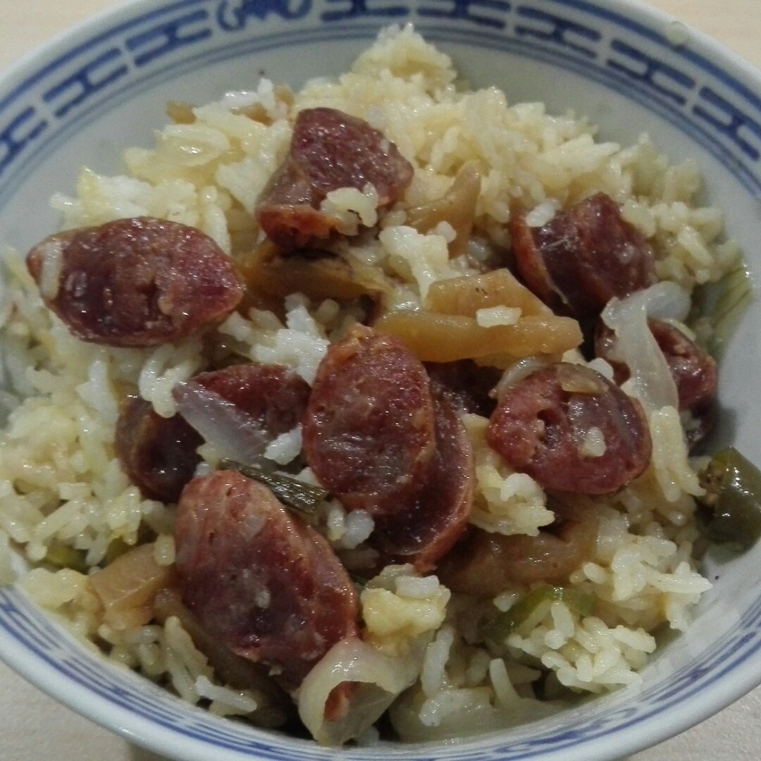 香肠土豆焖饭【一人也要吃好版】