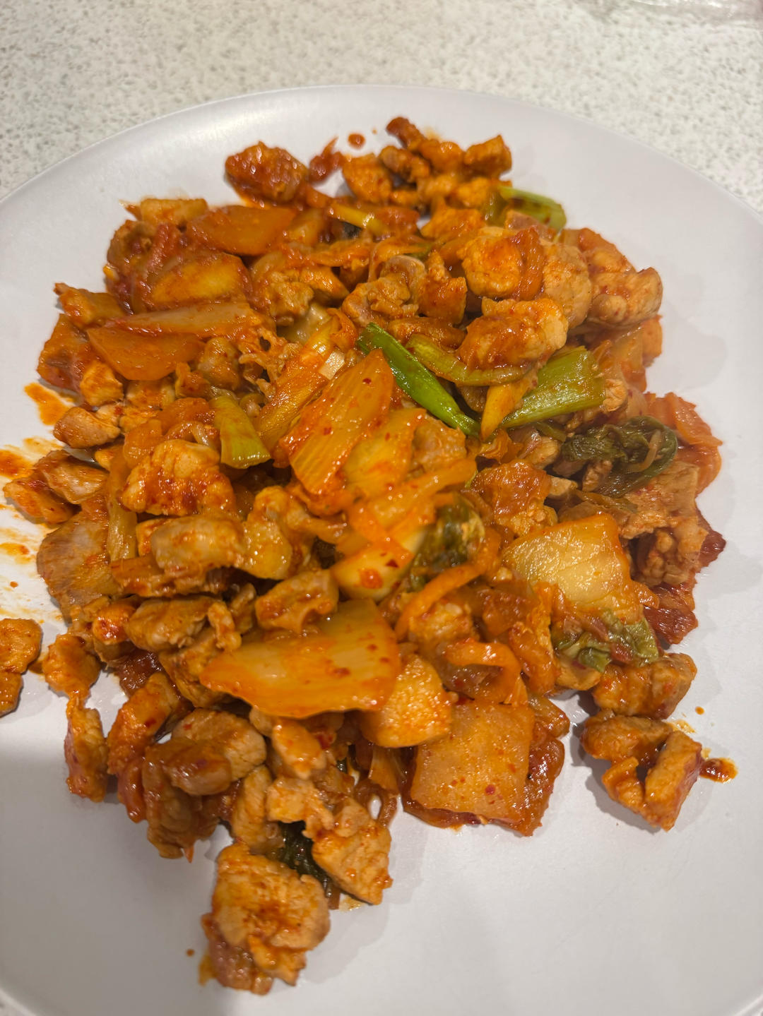五花肉炒辣白菜