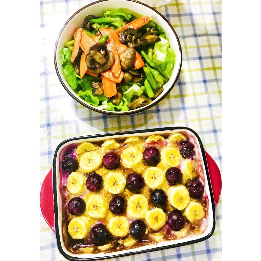 减脂香蕉烤燕麦