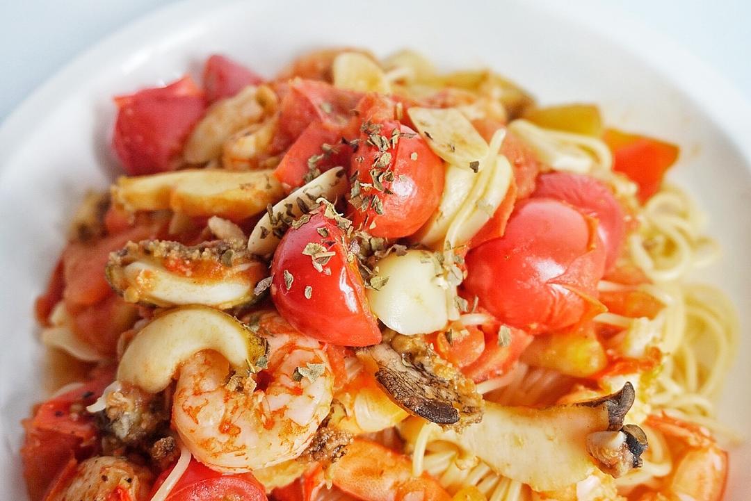 番茄海鲜意面（减脂增肌）