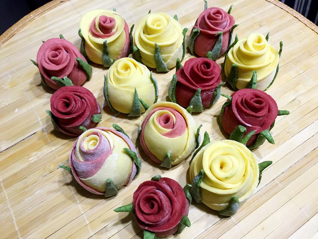 玫瑰花馒头