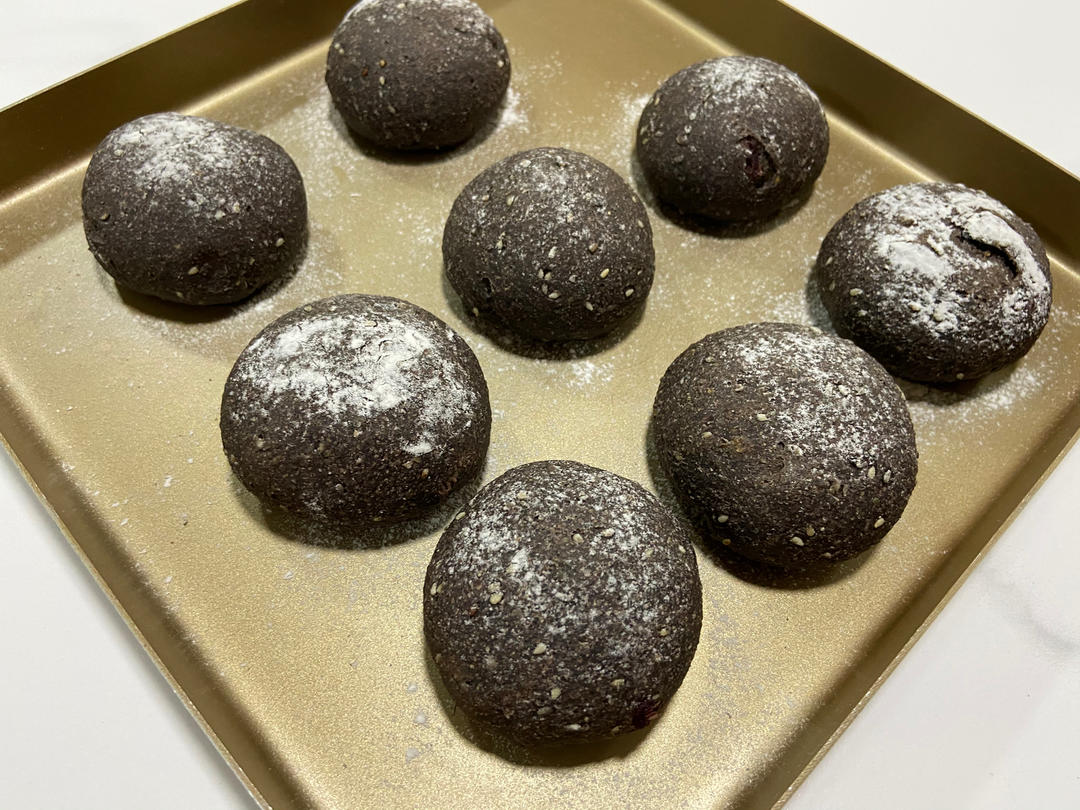 黑芝麻全麦餐包 100%纯全麦