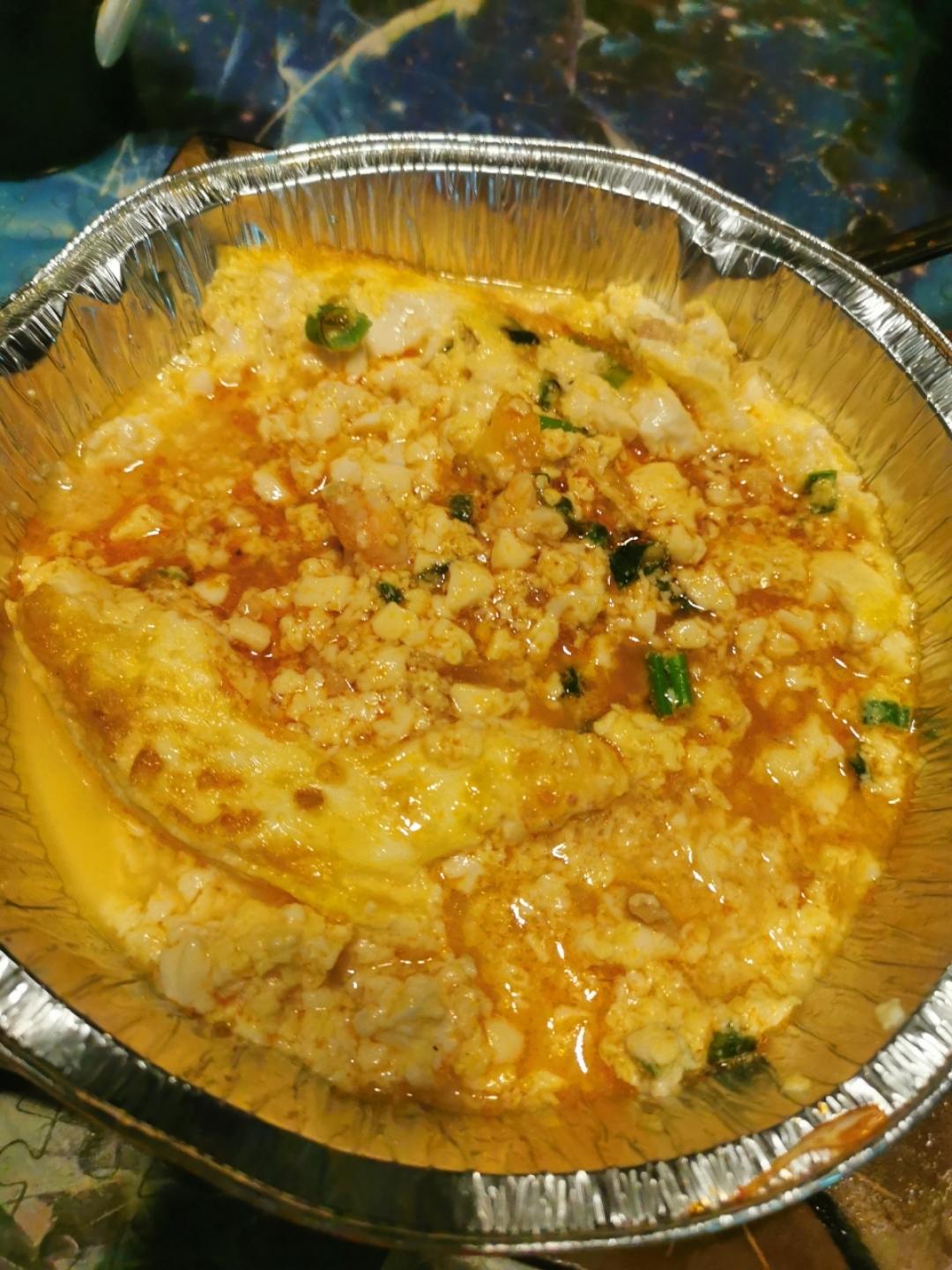 （掉秤神器）空气炸锅豆腐+鸡蛋