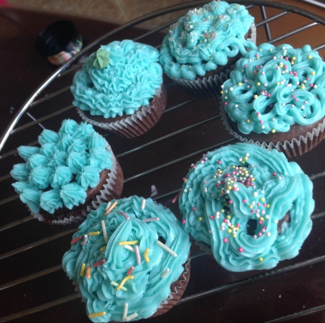 巧克力翻糖纸杯蛋糕cupcake