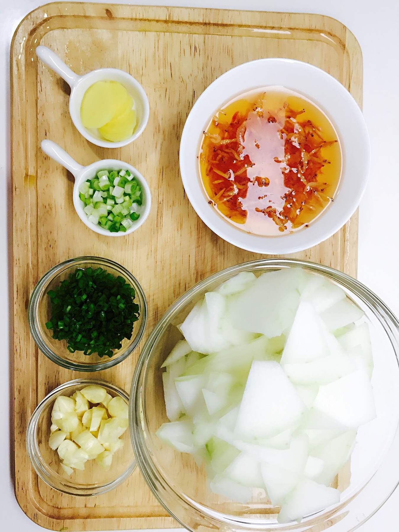 虾米煮冬瓜的做法 步骤1