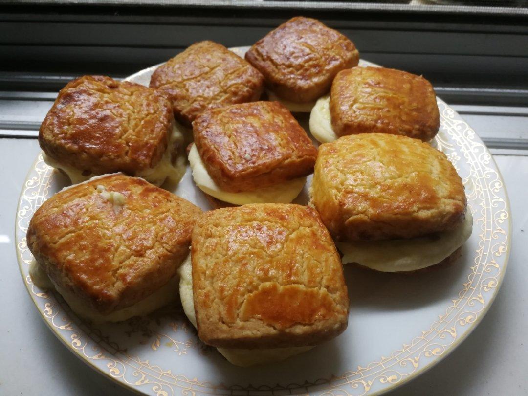 酥软馥郁的乳酪椰子三明治酥饼/烘焙视频饼干篇8