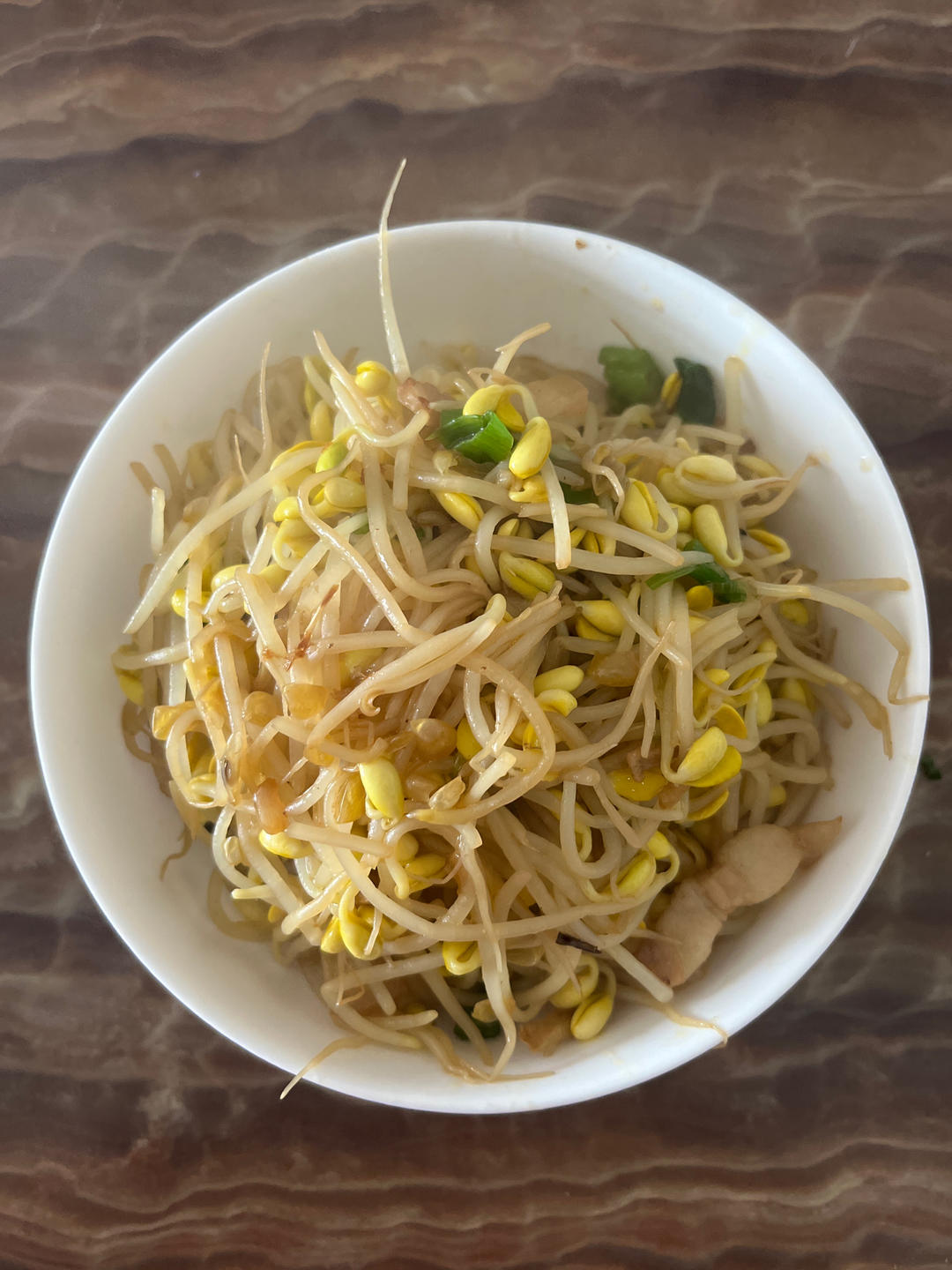 黄豆芽炒肉丝
