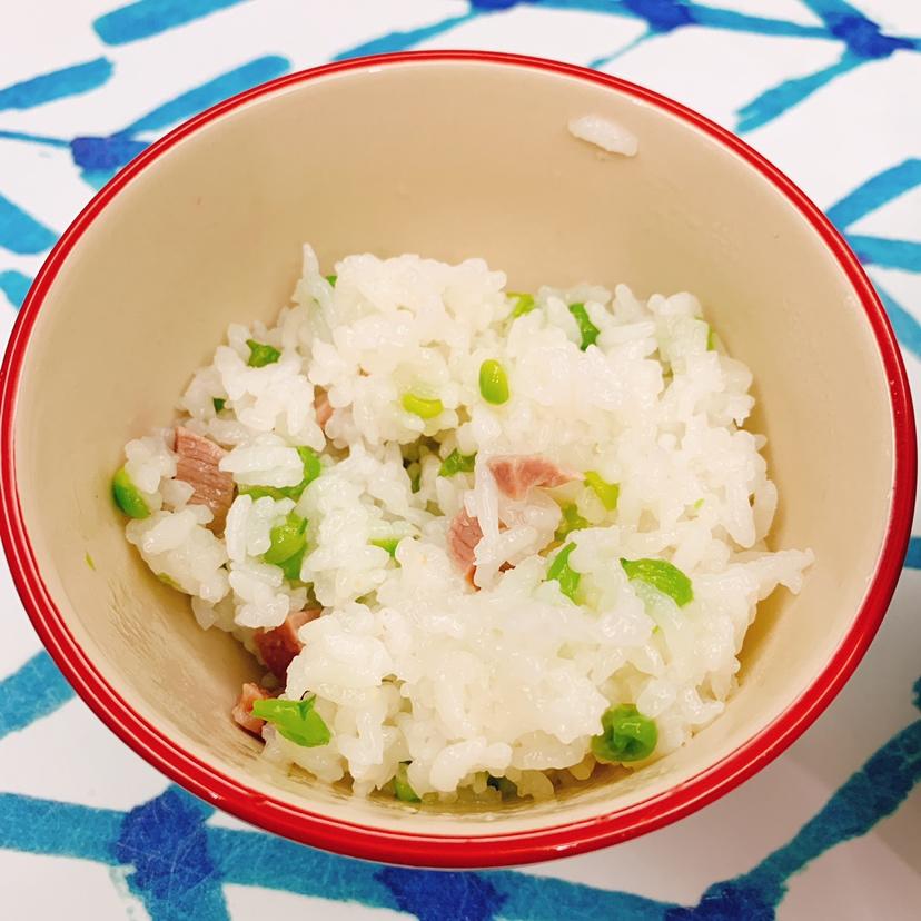 豌豆咸肉糯米饭