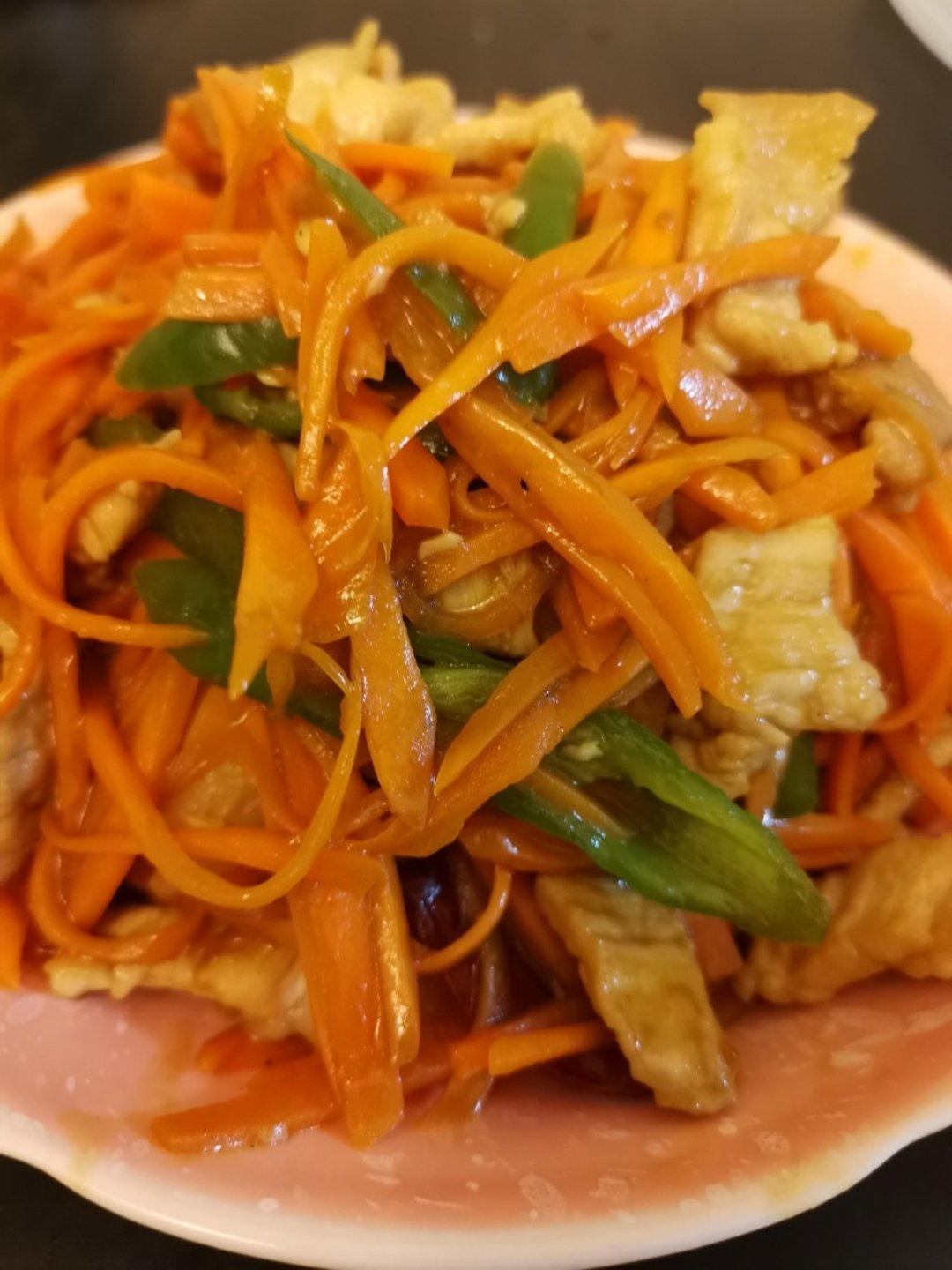 胡萝卜炒肉
