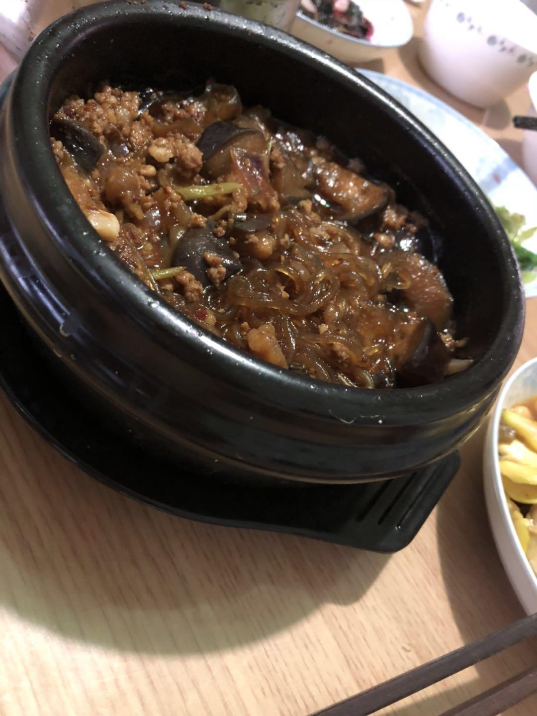 肉末茄子粉丝煲