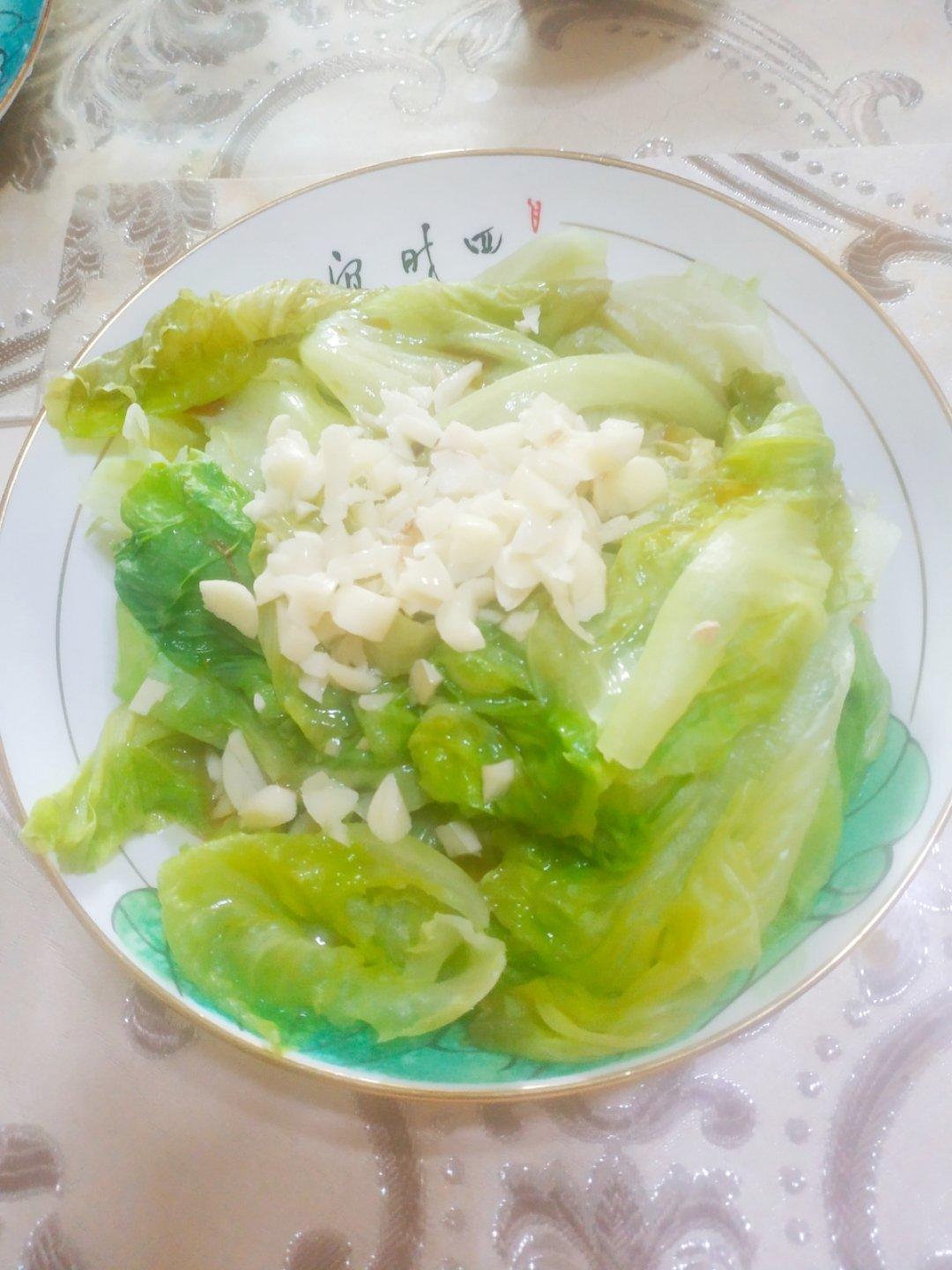 白灼生菜