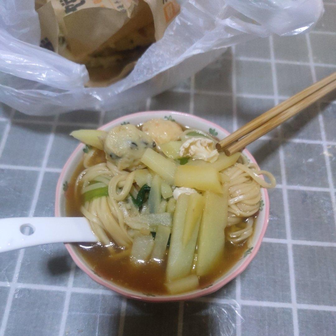 土豆面❗️就喜欢这种黏糊糊香香的面