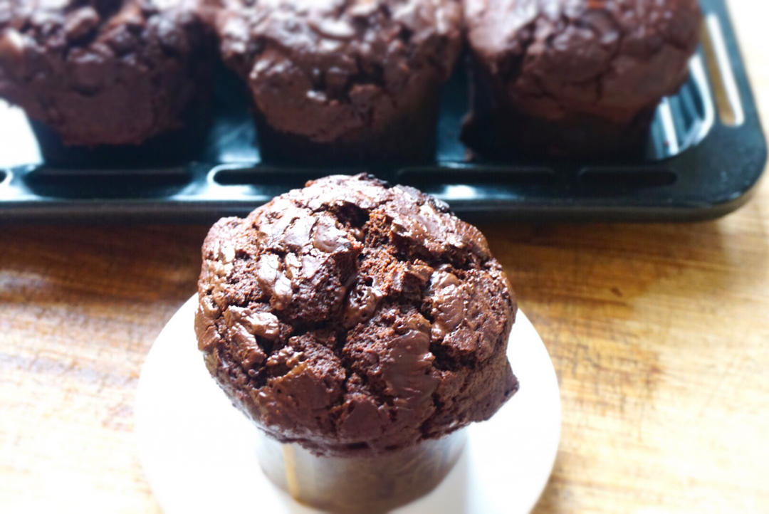 在家做巧克力蘑菇头麦芬蛋糕🍫