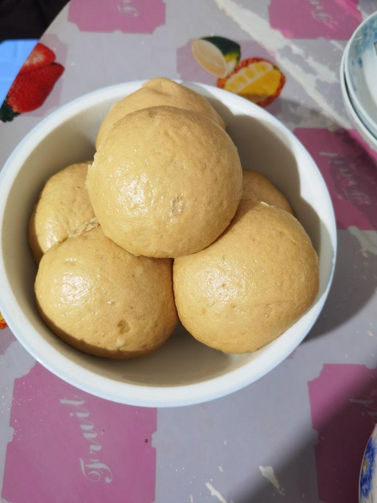 面包机版牛奶红糖馒头