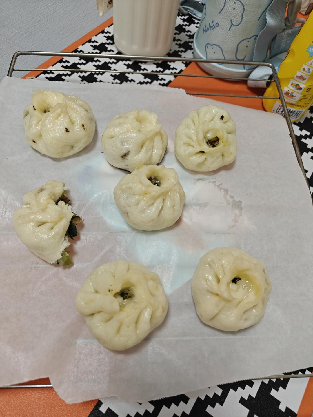 香菇青菜包子的做法