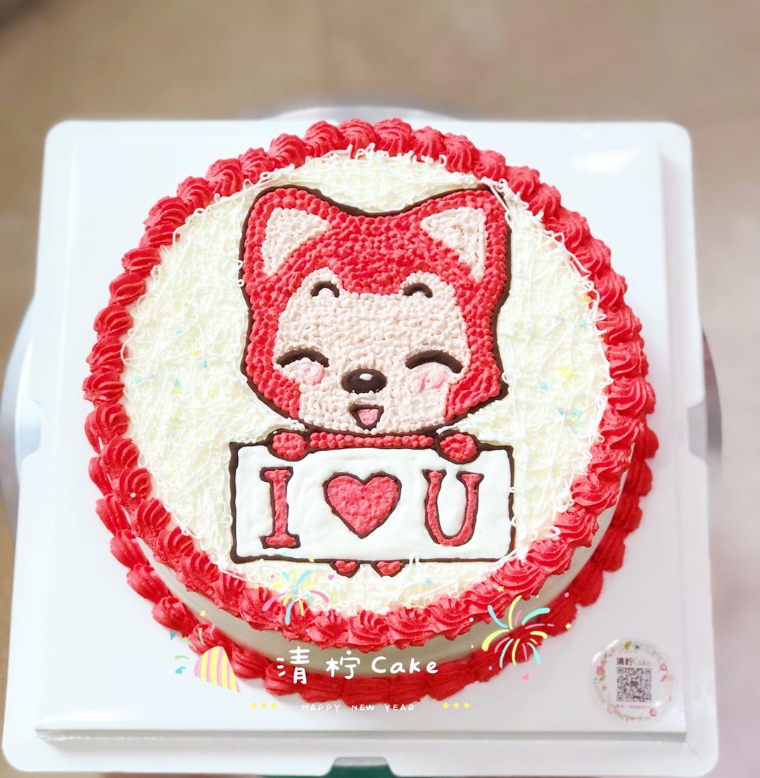 奶油水果装饰蛋糕