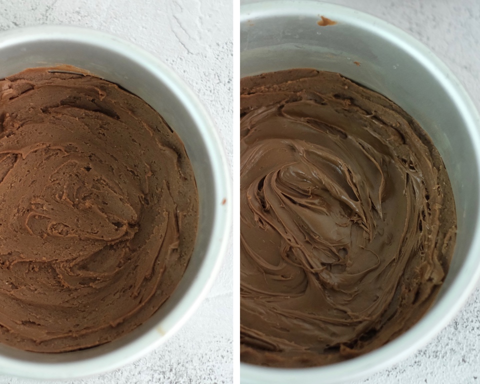 好吃到舔手指，爆浆巧克力曲奇蛋糕的做法 步骤4
