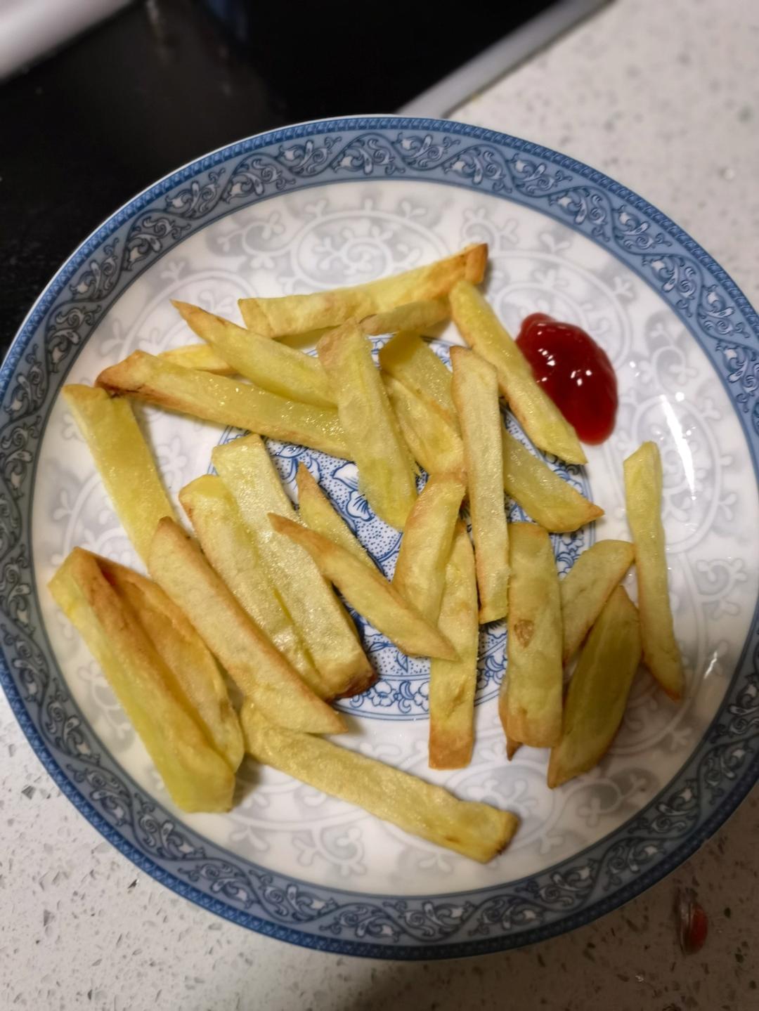 空气炸锅薯条&不用速冻版&超快手 现做现吃