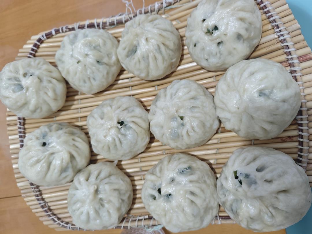 韭菜块肉包子--重点是揉面手法