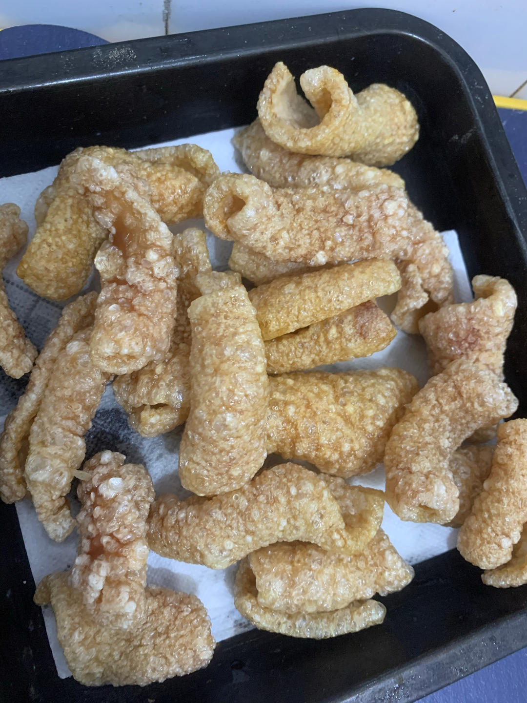 自制炸猪皮