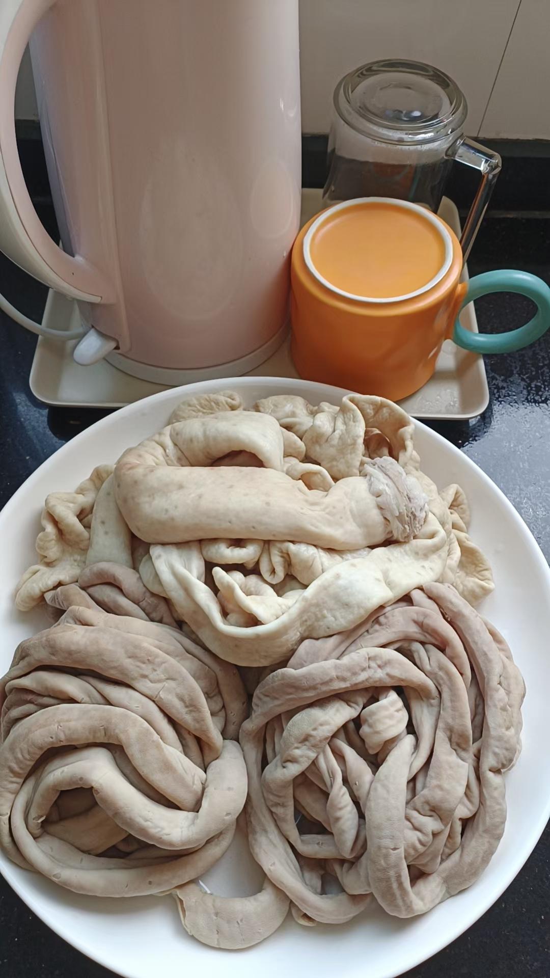 火花石~如何清洗肥肠