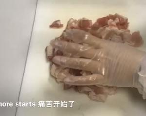 苹果核桃猪肉馅 Apple Walnut Pork Filling的做法 步骤3