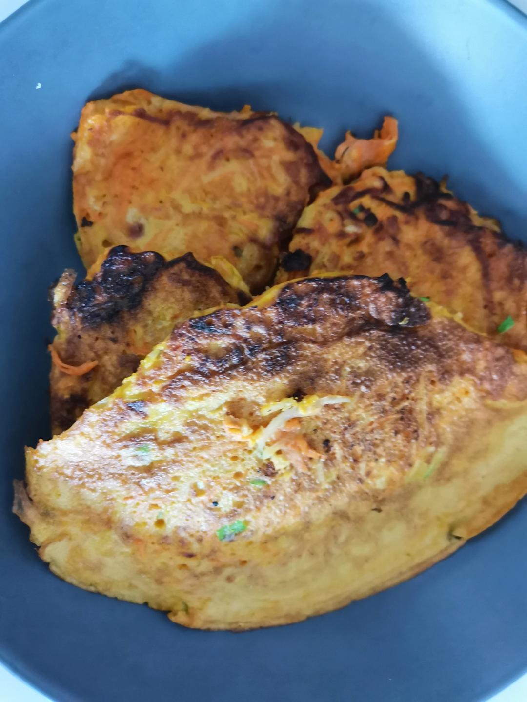 土豆葫芦卜丝鸡蛋饼