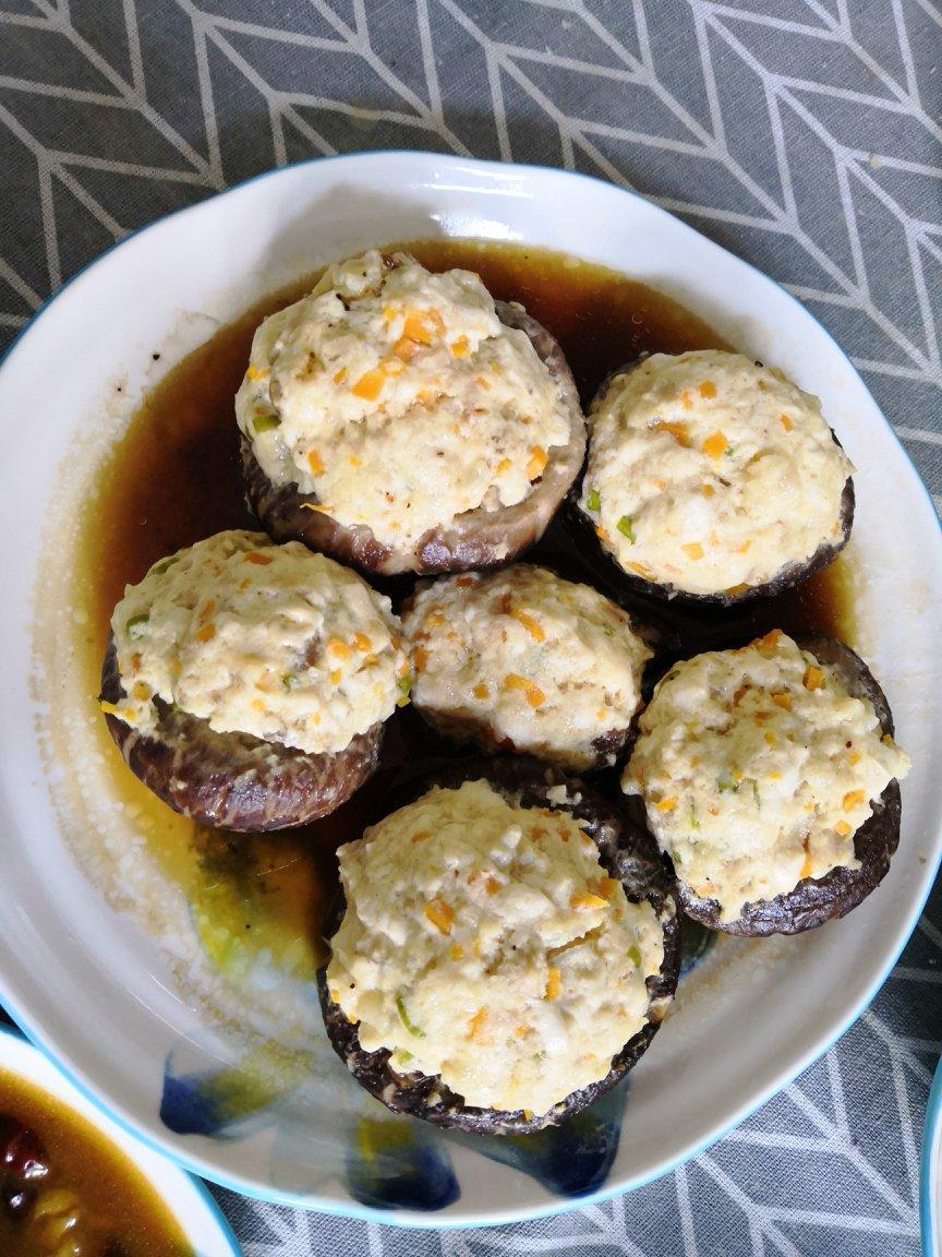 豆腐肉末酿香菇