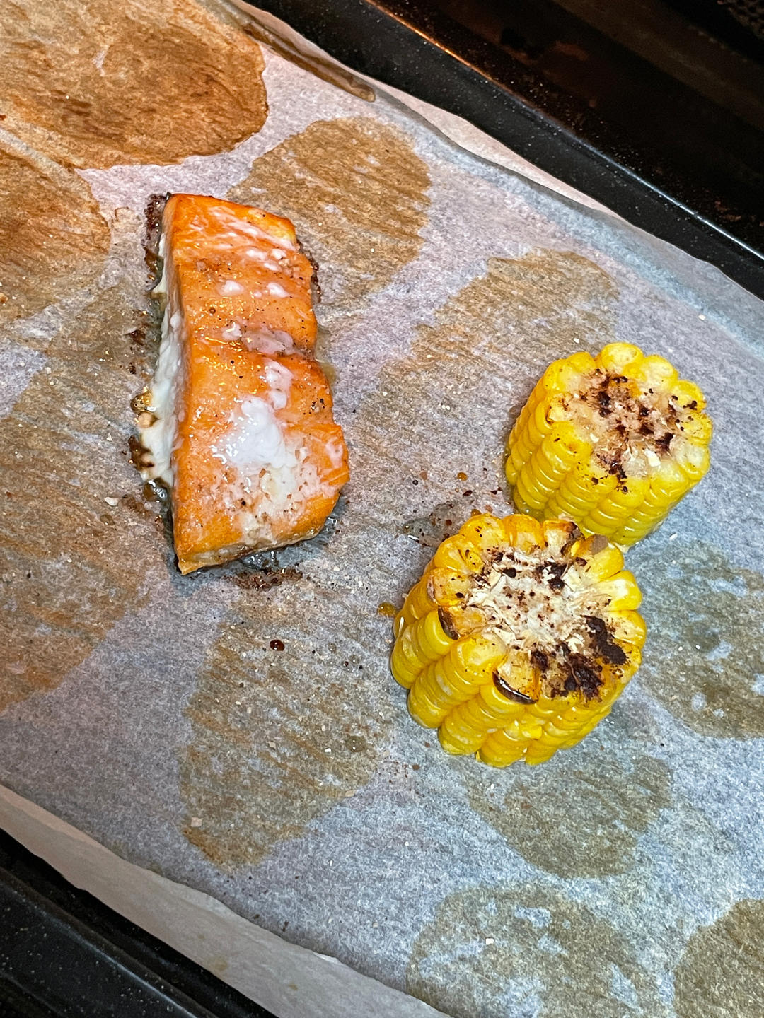 烟熏 三文鱼 半只 带皮 烤箱 炸脆 零食