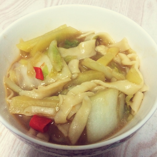 蛋児dg做的山西炝锅柳叶面