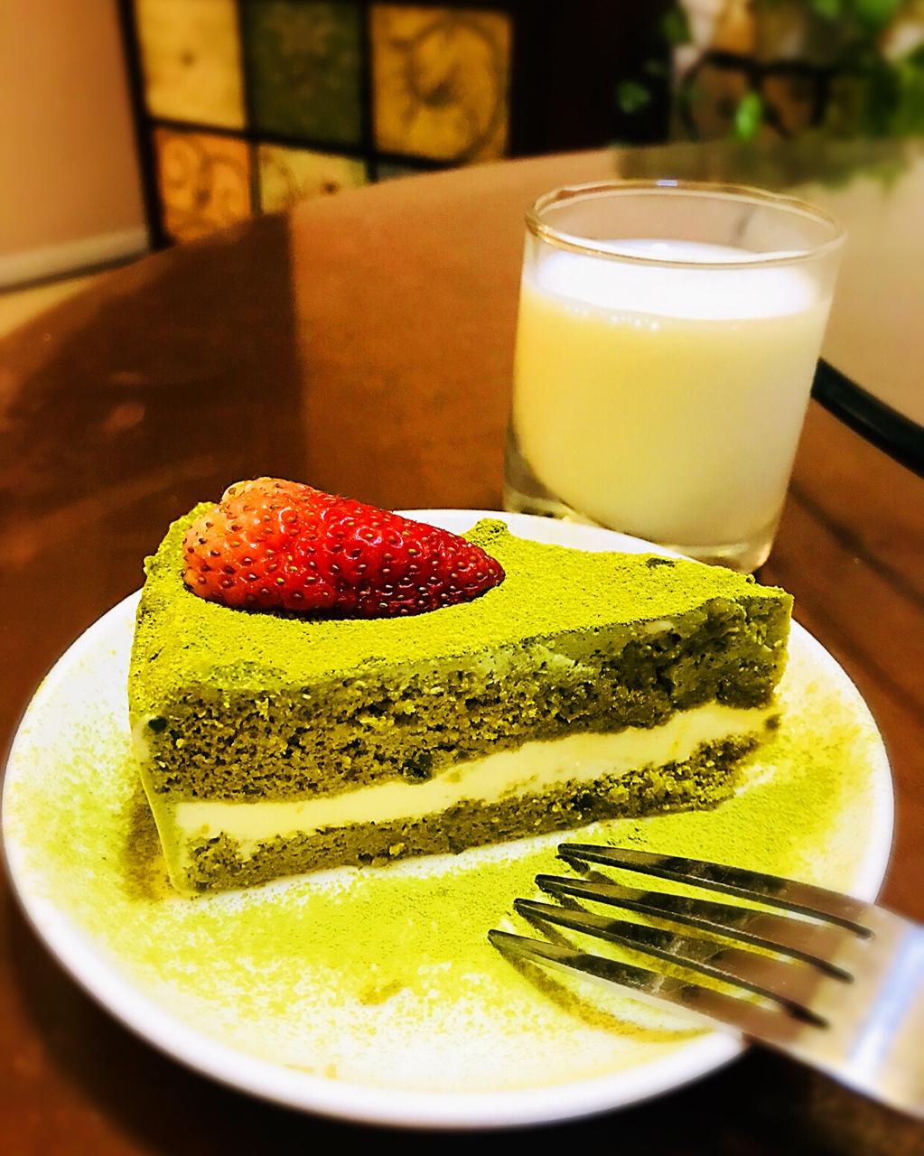 抹茶双享慕斯