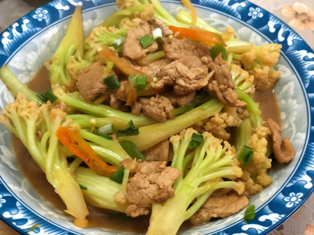花菜炒肉片