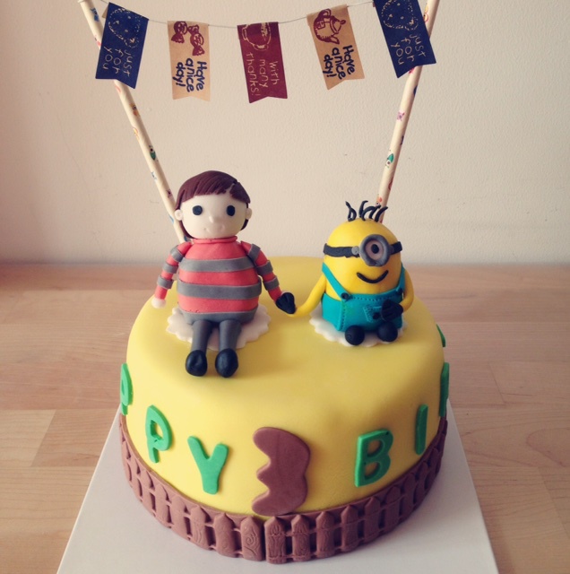 翻糖小黄人蛋糕