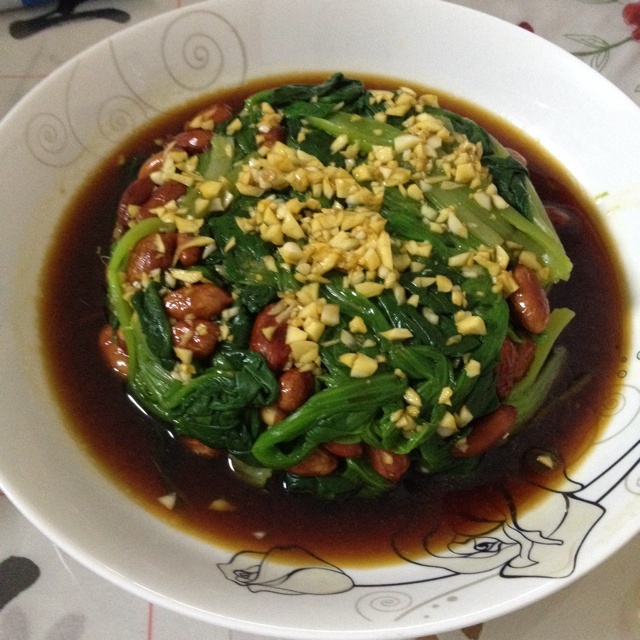 凉拌菠菜