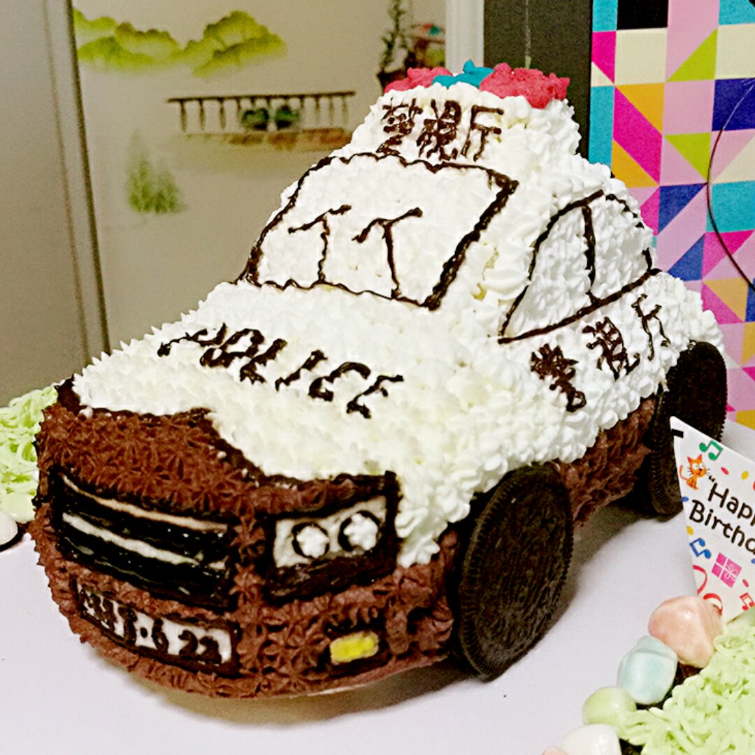 宝马小汽车警车蛋糕
