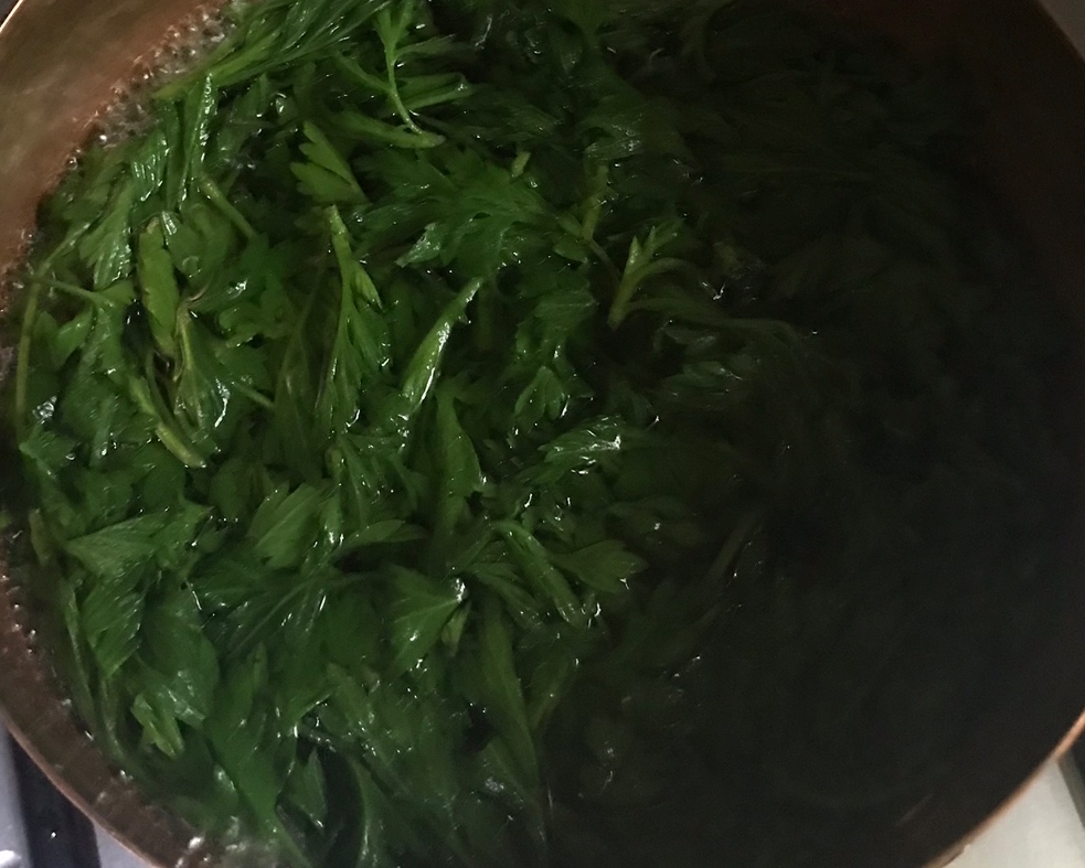 清明粿—艾青团子（附后：超好吃的花生芝麻馅）的做法 步骤2