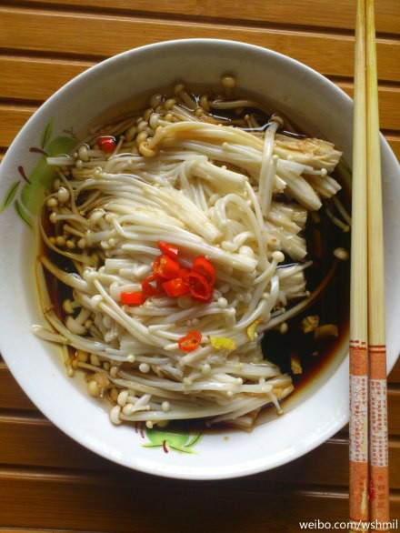 白灼金针菇