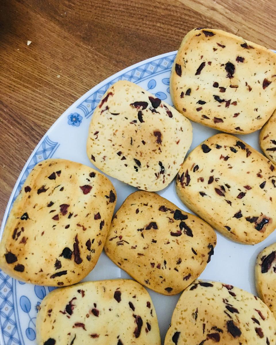 低糖少油版蔓越莓饼干