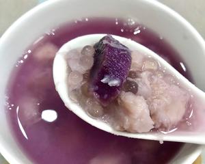 香芋紫薯西米露糖水的做法 步骤3