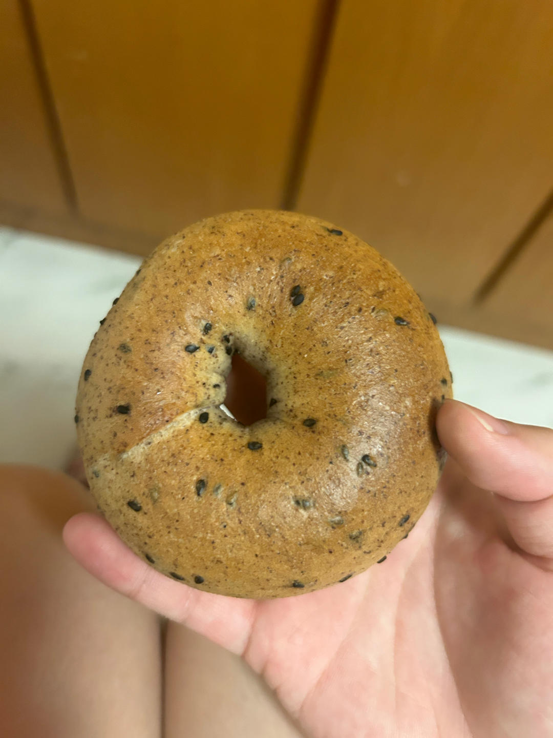 黑芝麻全麦贝果