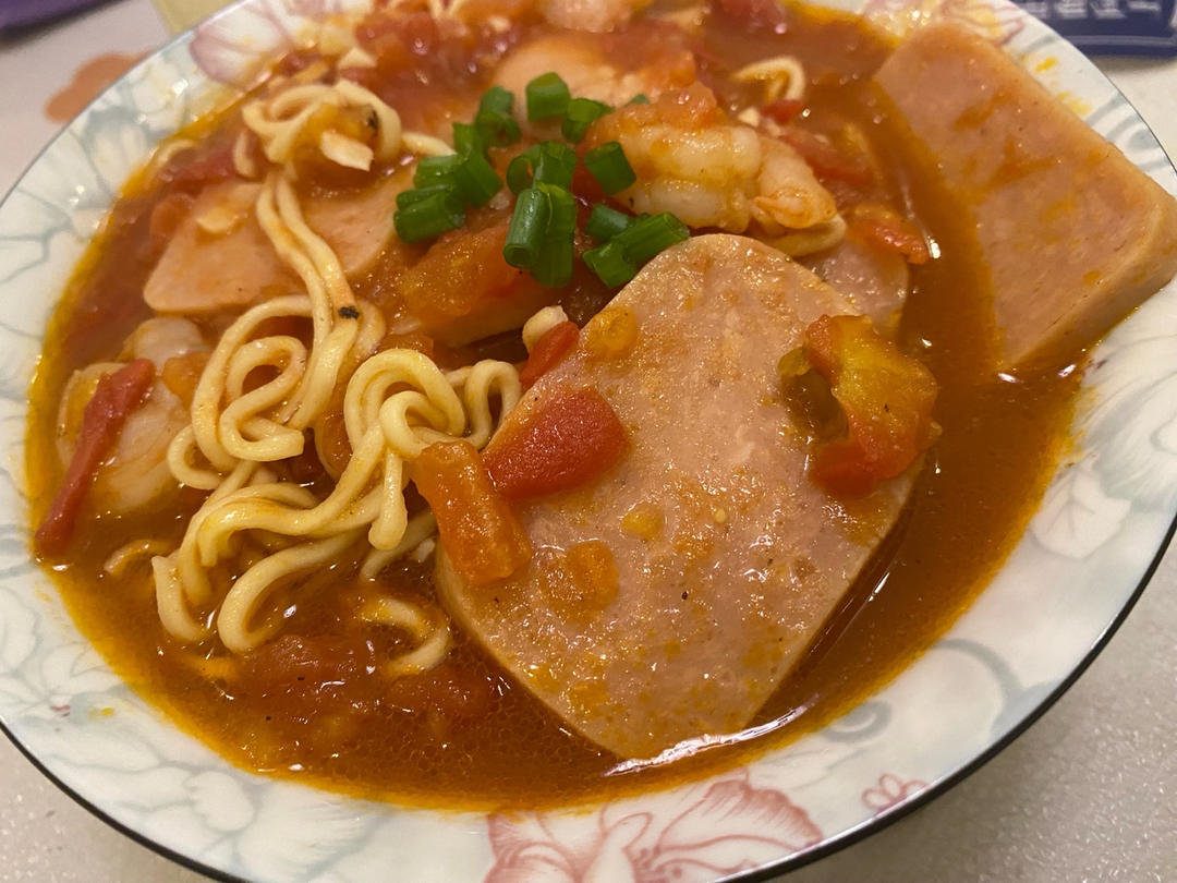 减脂餐❗️酸汤虾仁荞麦面